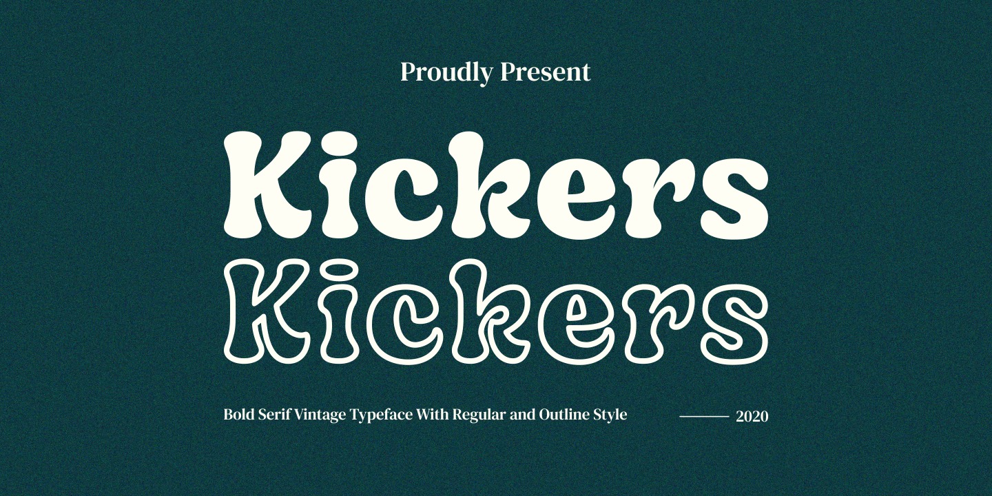 Ejemplo de fuente Kickers #1